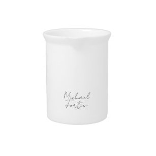 Professional minimalist modern calligraphy name pitcher