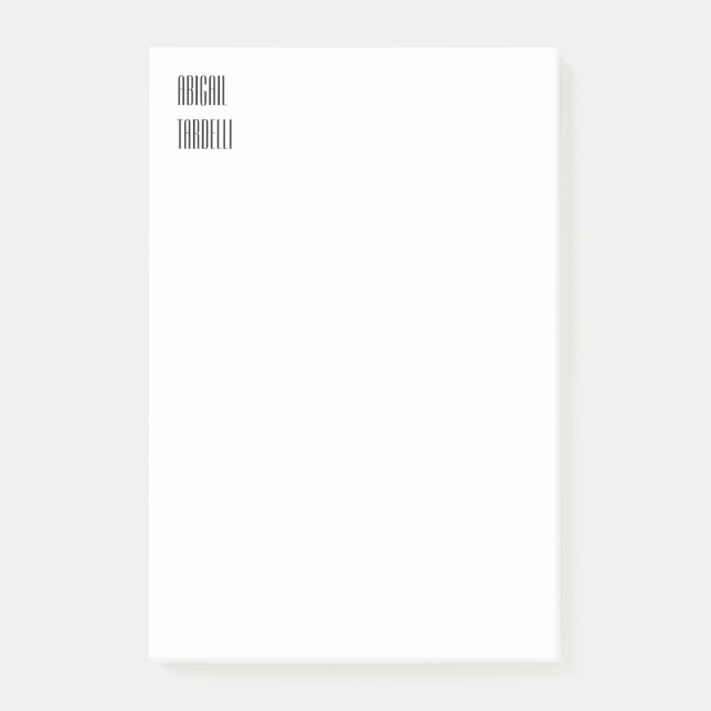Professional minimalist modern custom plain post-it notes (Front)