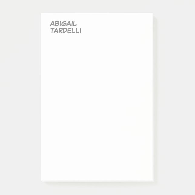 Professional minimalist modern custom plain post-it notes (Front)