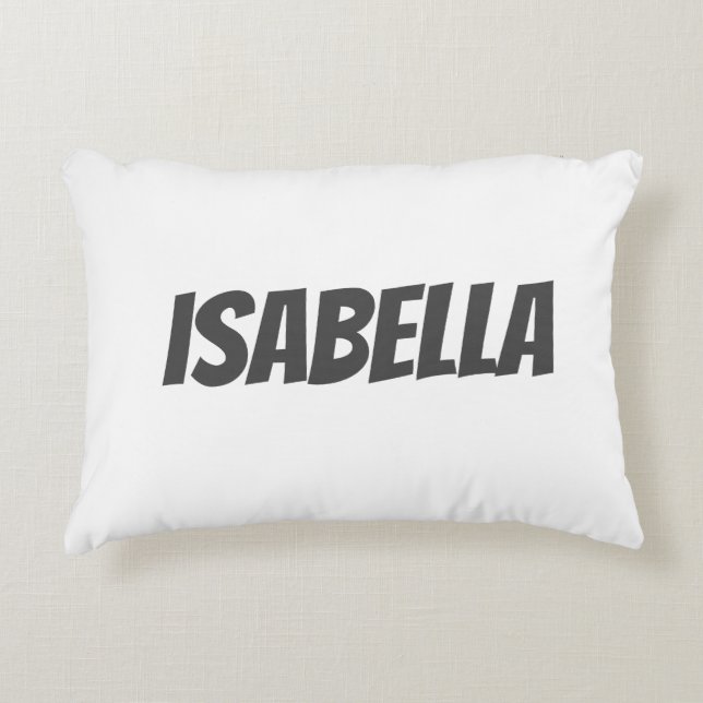 Professional minimalist modern grey white accent pillow (Front)