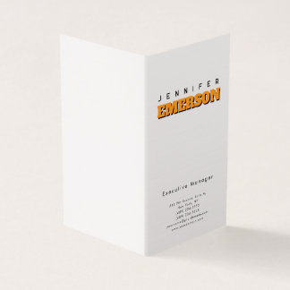 Professional minimalist modern plain business card