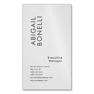 Professional minimalist modern plain creative 	Magnetic business card