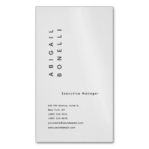 Professional minimalist modern plain creative 	Magnetic business card