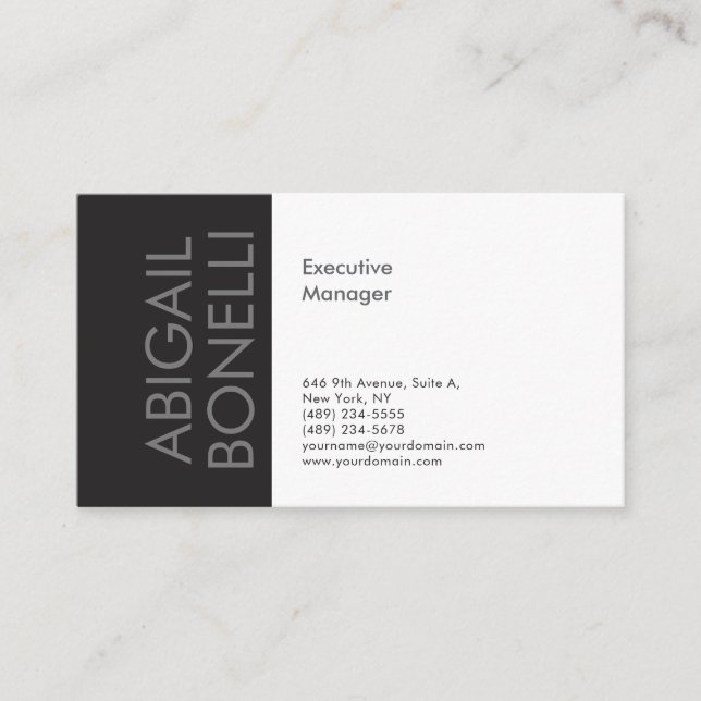 Professional minimalist modern plain enclosure card (Front)