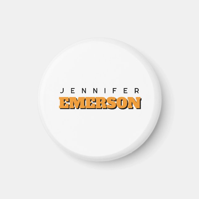 Professional minimalist modern plain  magnet (Front)