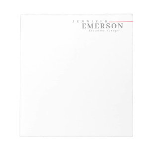Professional minimalist modern plain notepad