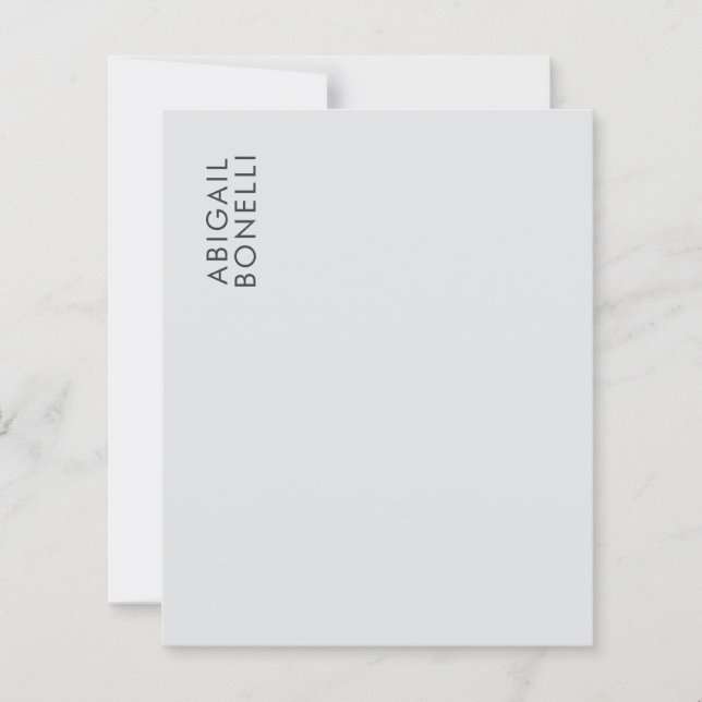 Professional minimalist modern plain own name (Front)