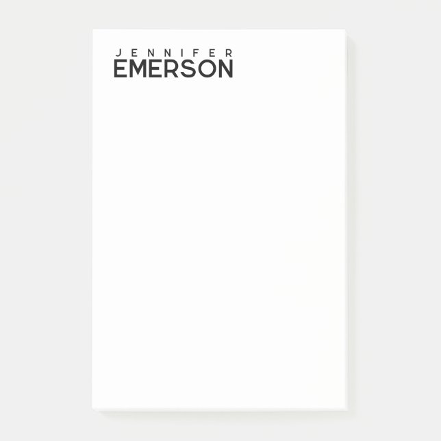 Professional minimalist modern plain  post-it notes (Front)