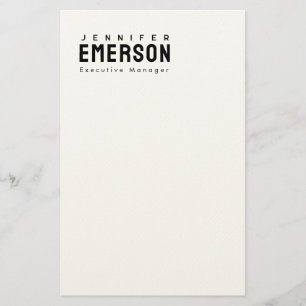 Professional minimalist modern plain  stationery