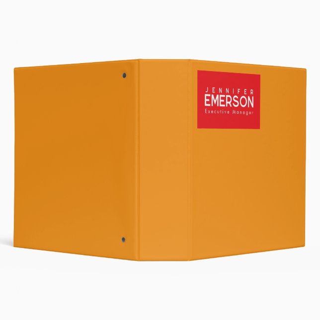 Professional minimalist modern plainred orange binder (Background)