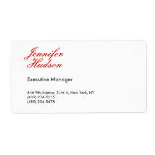 Professional minimalist modern red calligraphy