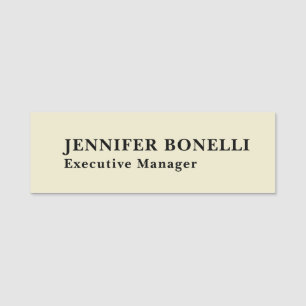 Professional minimalist modern trendy name tag