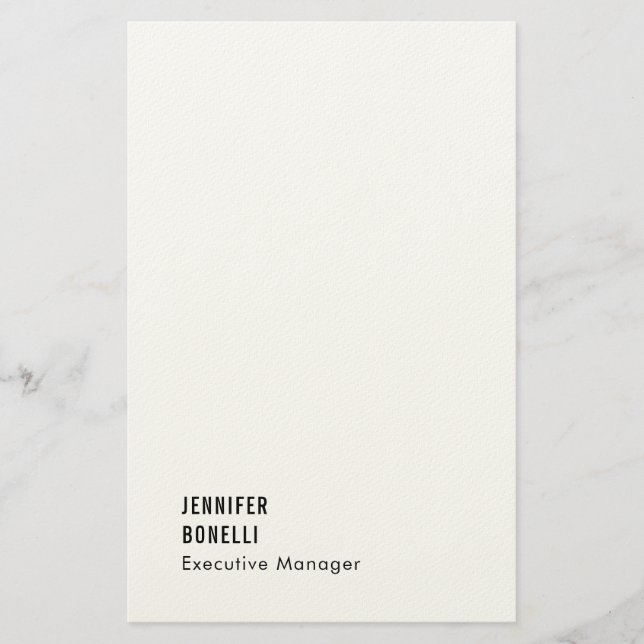 Professional minimalist modern trendy stationery (Front)