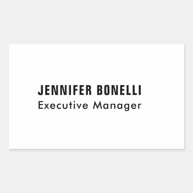 Professional minimalist modern trendy sticker (Front)