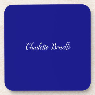 Professional Minimalist Navy Blue Coaster