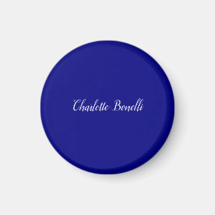 Professional Minimalist Navy Blue Magnet