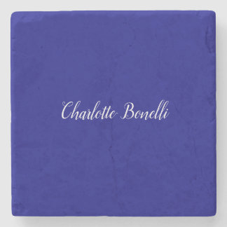 Professional Minimalist Navy Blue Stone Coaster