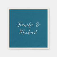 Professional minimalist ocean blue calligraphy