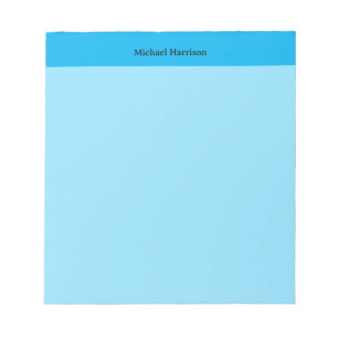 Professional Minimalist Plain Classical Blue Notepad