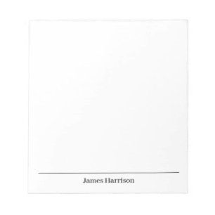 Professional Minimalist Plain Classical Notepad