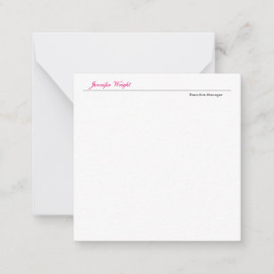 Professional minimalist plain elegant calligraphy card