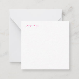 Professional minimalist plain elegant calligraphy card