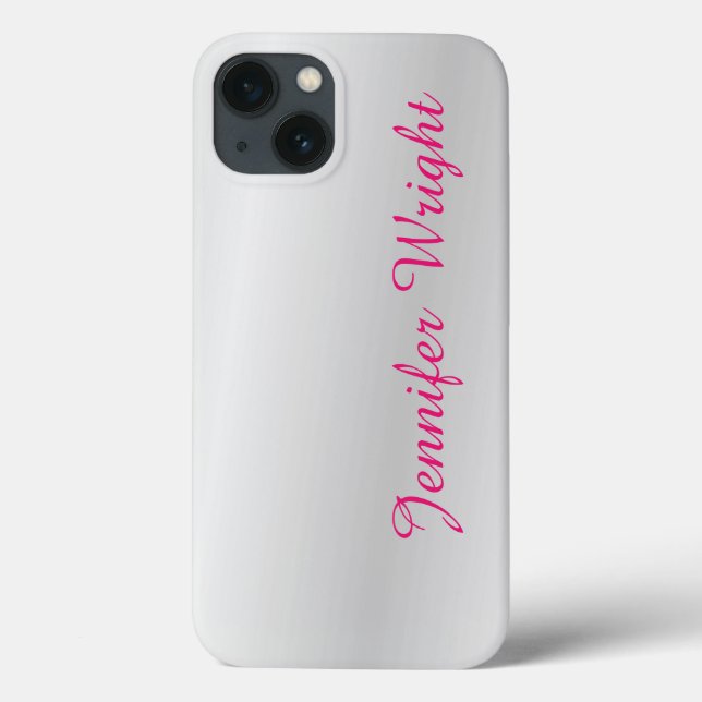 Professional minimalist plain elegant grey Case-Mate iPhone case (Back)