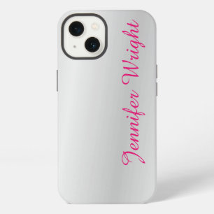 Professional minimalist plain elegant grey iPhone 13 case