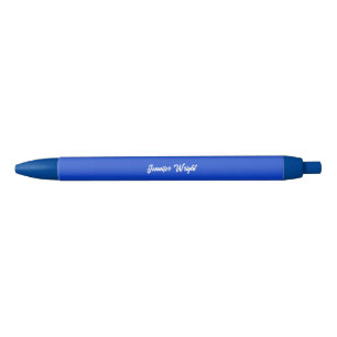 Professional minimalist plain modern blue black ink pen