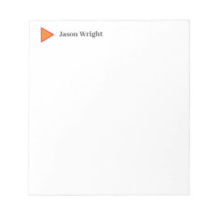 Professional Minimalist Plain Modern Personalized Notepad