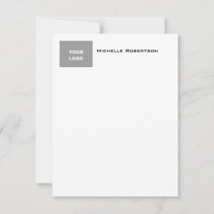 Professional Minimalist Plain Simple Modern Logo Card