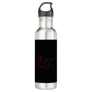 Professional minimalist red black modern 710 ml water bottle