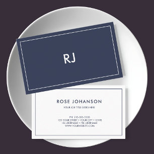 Professional Minimalist Two Tone Consultant  Business Card