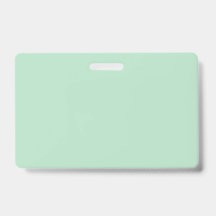 Professional Mint Green Name Badge