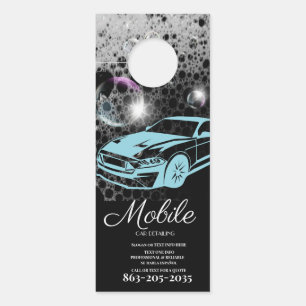 Professional Mobile Car Detailing Wash Door Hanger
