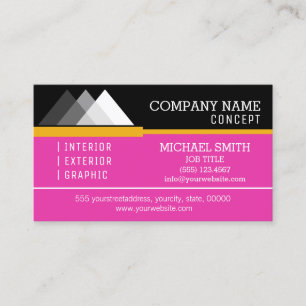 Professional Modern Black and Frostbite Business Card