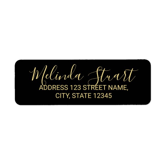 Professional Modern Black and Gold (Front)