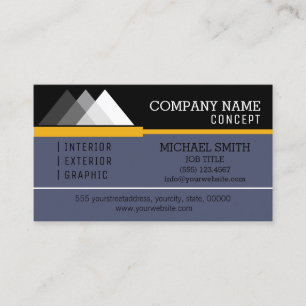 Professional Modern Black and Independence Business Card