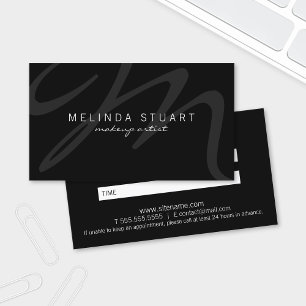 Professional Modern Black and White Appointment