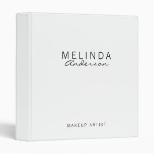 Professional Modern Black and White Binder