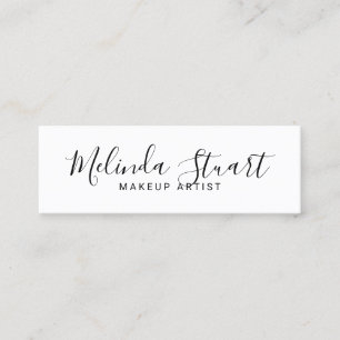 Professional Modern Black and White Mini Business Card