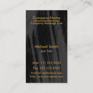 Professional modern Black chalkboard Vertical Business Card