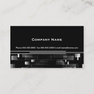 Professional Modern Black White Business Card