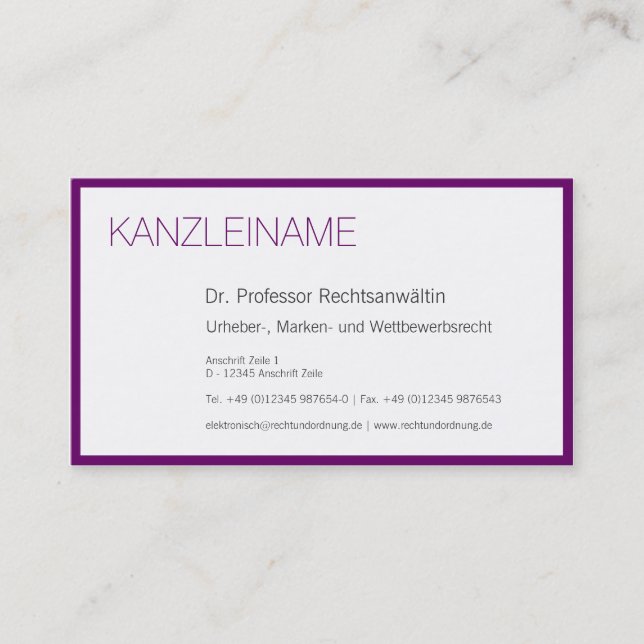 professional modern business card (Front)