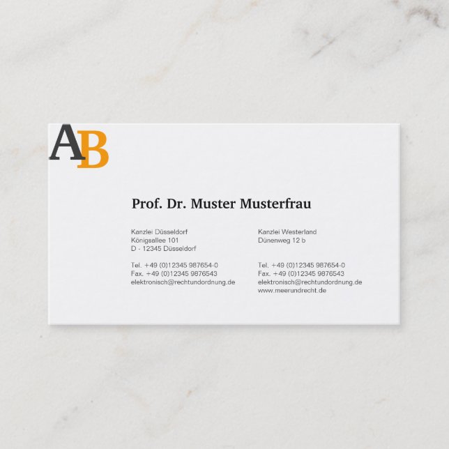 professional modern business card (Front)