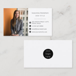 Professional Modern Business Employee photo Logo Card