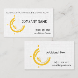 Professional Modern Business Hi-Tech Circle Divide Card