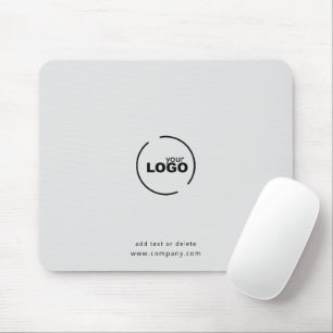 Professional Modern Business Logo Gray Mouse Pad