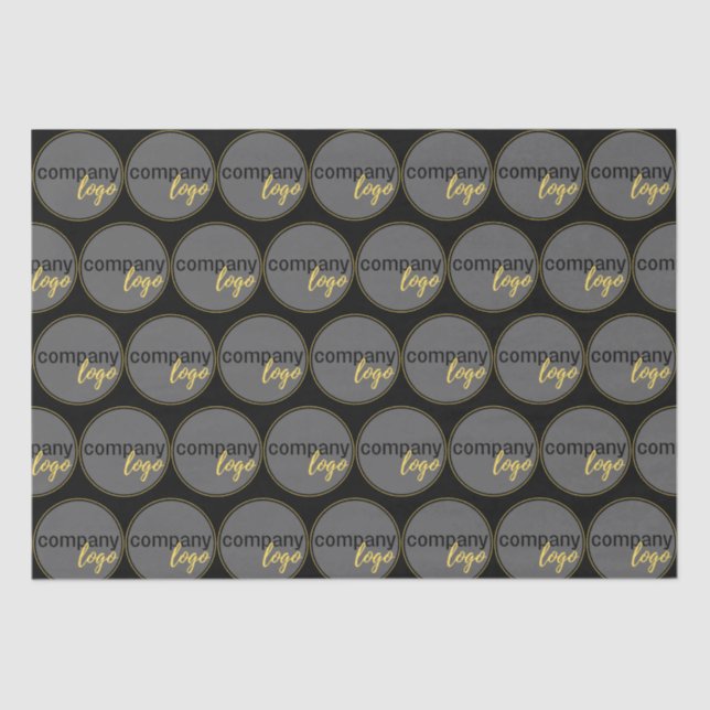 PROFESSIONAL MODERN BUSINESS LOGO PATTERN GIFT TISSUE PAPER (Front)