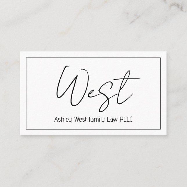 Professional Modern Clean Business Card (Front)